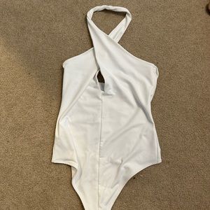 White Abercrombie Bodysuit